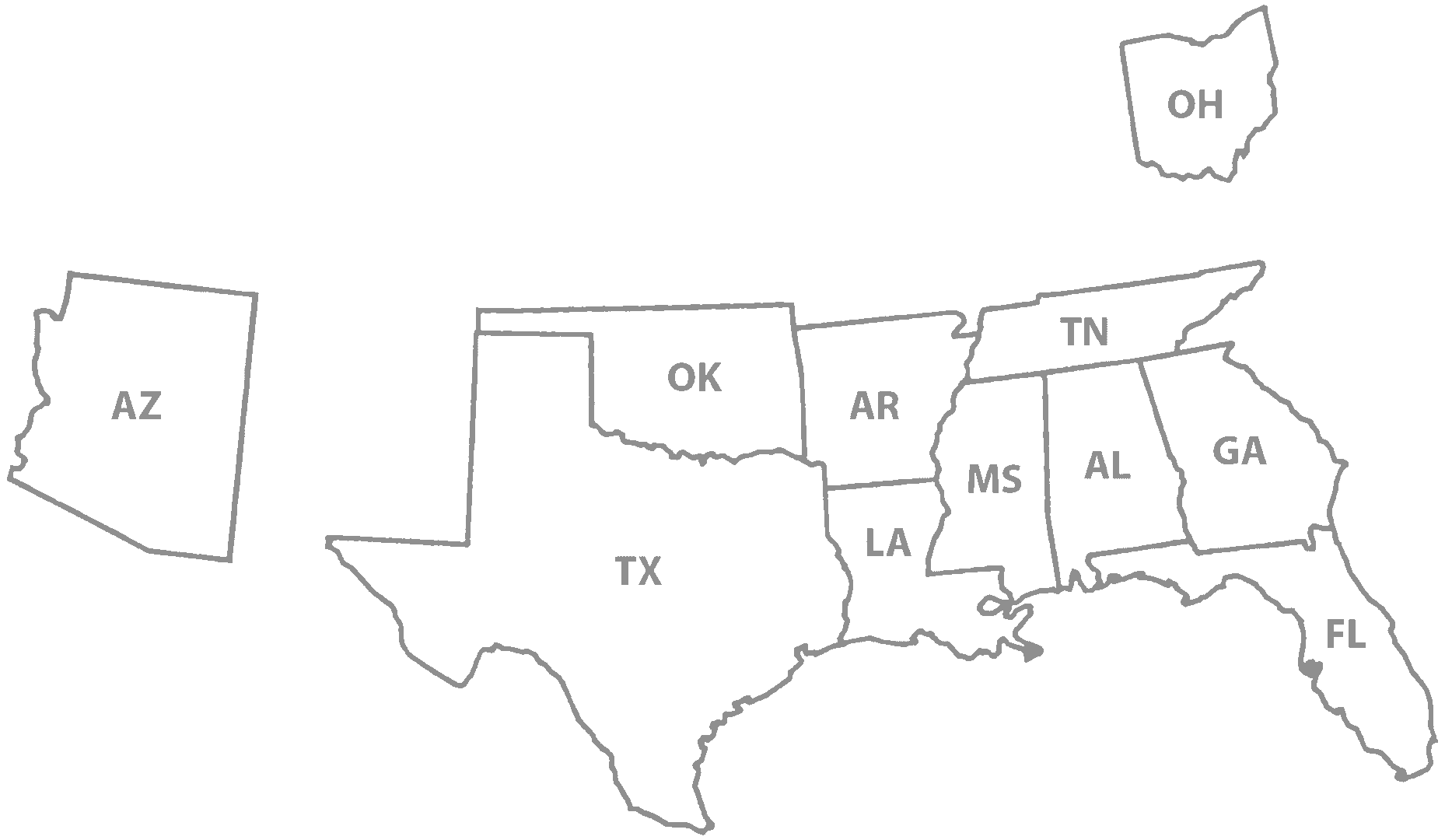 License Coverage Map